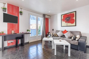 Cocoon for couple with nice balcony in Cannes